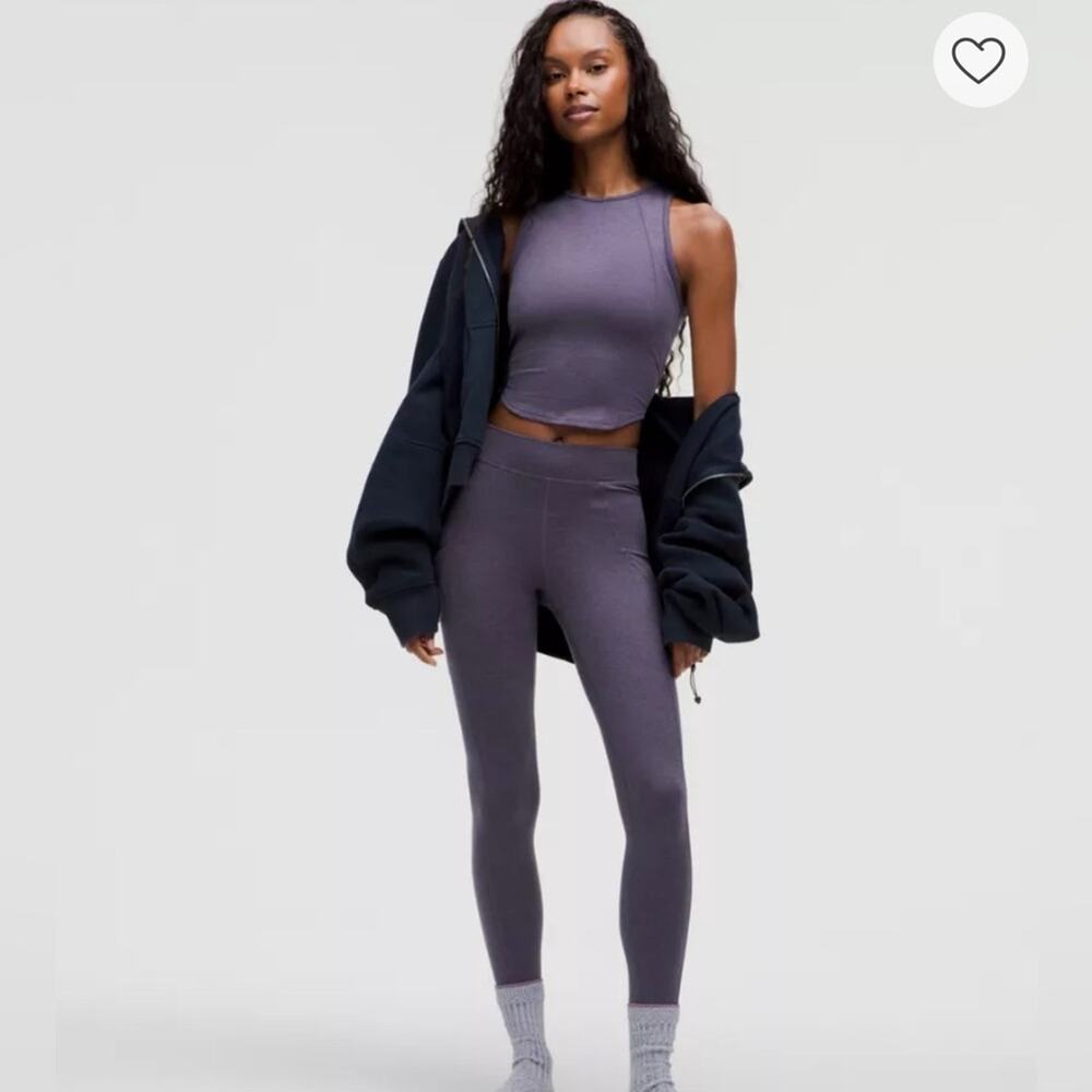 Lululemon NWT Softy Suedey Crewneck Cropped Tank Top size 4